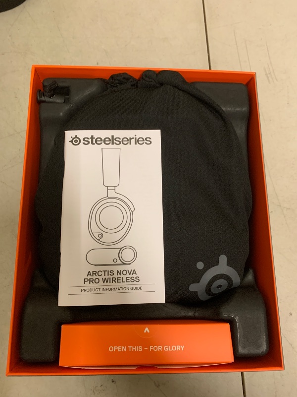 Photo 1 of SteelSeries Arctis Nova Pro Wireless Multi-System Gaming Headset - Premium Hi-Fi Drivers - Active Noise Cancellation - Infinity Power System - ClearCast Gen 2 Mic - PC, PS5, PS4, Switch, Mobile