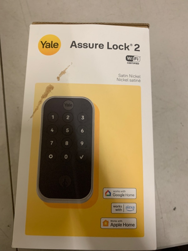 Photo 1 of Yale Assure Lock 2 Smart Keypad Deadbolt with Wi-Fi, Satin Nickel
