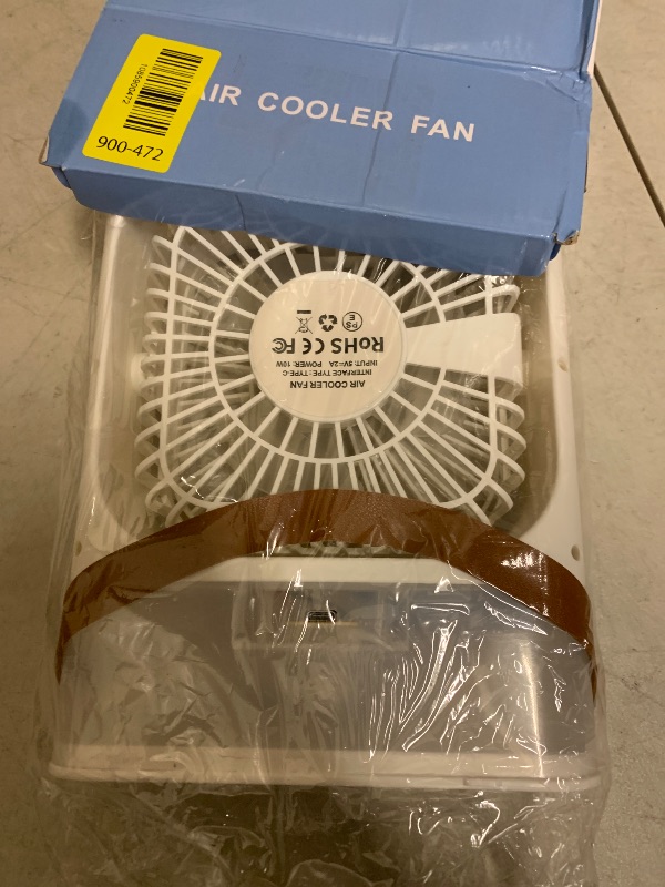 Photo 1 of Portable Air Conditioners,2000mAh Rechargeable Mini Air Cooler Fans,500ML Personal Portable AC Unit with 3 Speed, 2 Spray, 7 Color, 3 Timer, Small Desktop Cooling Fan for Bedroom Office (Pure White)