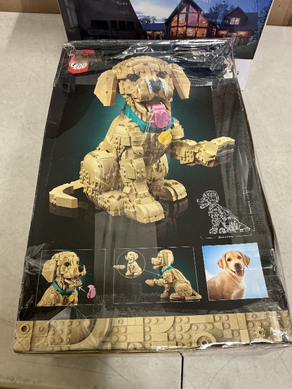 Photo 1 of LEGO Icons Golden Retriever Puppy Building Set for Adults, Ages 18+ - Gift for Birthdays - Decor for Home, Bedroom, or Book Shelf - Posable Dog Figure - 11384