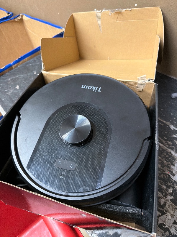 Photo 1 of Tikom Robot Vacuum and Mop with Self-Emptying Base