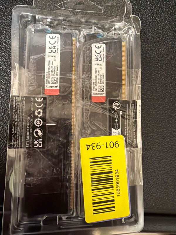 Photo 1 of Kingston FURY Beast 8GB 6000MT/s DDR5 CL36 Desktop Memory | AMD EXPO | Kit of 2 | KF560C36BBEK2-64