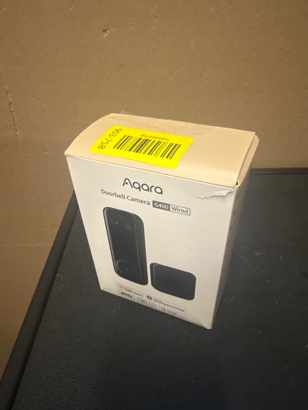 Photo 1 of Aqara Doorbell Camera G400 with Chime, Wired/PoE, HomeKit Secure Video, 2K HD Head-to-toe View, 2-Way Audio, 2.4/5GHz Wi-Fi 6, Supports Alexa/Google/SmartThings, Local Detection & 24/7 Recording, IP65