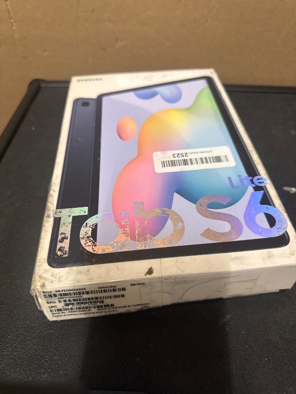 Photo 1 of SAMSUNG Galaxy Tab S6 Lite 10.4" 64GB WiFi Android Tablet w/ S Pen Included, Slim Metal Design, Crystal Clear Display, Dual Speakers, Long Lasting Battery, SM-P610NZAAXAR, Oxford Gray