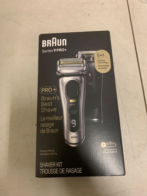 Photo 1 of Braun Series 9 PRO+ Electric Razor for Men, 5 Pro Shave Elements & Precision Long Hair Trimmer, 6in1 SmartCare Center, Wet & Dry Electric Shaver for Smooth Skin with 60min Battery Runtime, 9517s