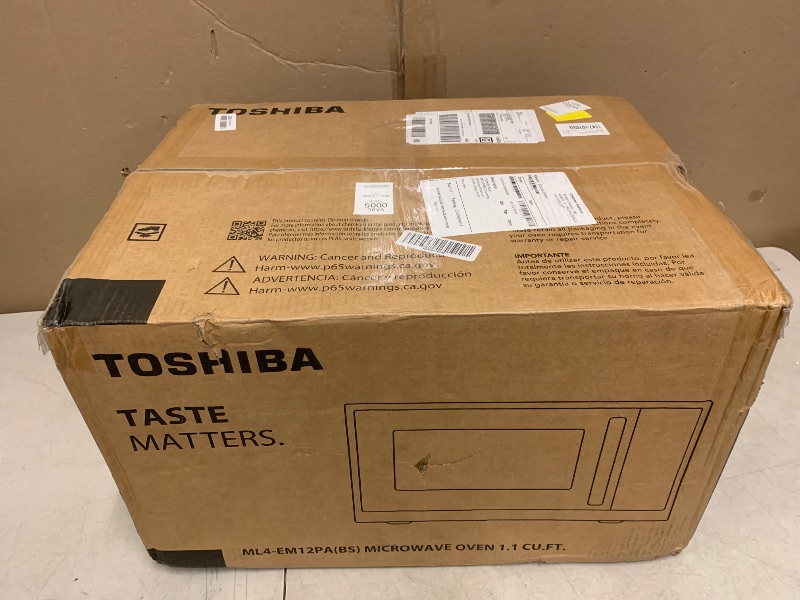 Photo 1 of TOSHIBA Countertop Microwave Oven with Smart Sensor, 1.2 Cu.Ft, 1000W