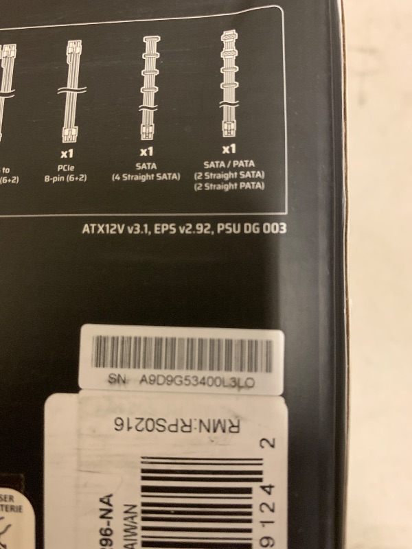 Photo 1 of CORSAIR RM850e (2025) Fully Modular Low-Noise ATX Power Supply with 12V-2x6 Cable – ATX 3.1 & PCIe 5.1 Compliant, Cybenetics Gold Efficiency, 105°C-Rated Capacitors, Modern Standby Mode – Black
