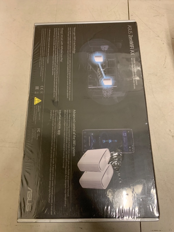 Photo 1 of ASUS ZenWiFi AX6600 Tri-Band Mesh WiFi 6 System (XT8 2PK) - Whole Home Coverage up to 5500 sq.ft & 6+ Rooms, AiMesh, Included Lifetime Internet Security, Easy Setup, 3 SSID, Parental Control, White