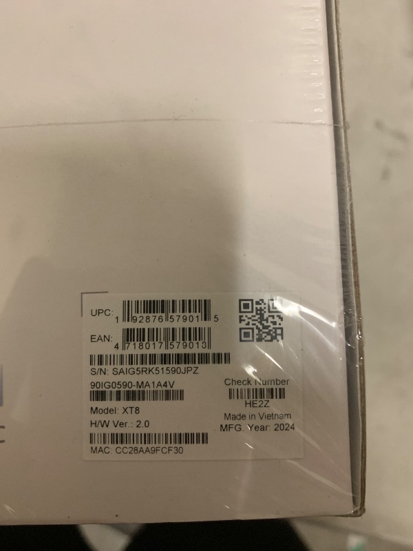 Photo 1 of ASUS ZenWiFi AX6600 Tri-Band Mesh WiFi 6 System (XT8 2PK) - Whole Home Coverage up to 5500 sq.ft & 6+ Rooms, AiMesh, Included Lifetime Internet Security, Easy Setup, 3 SSID, Parental Control, White