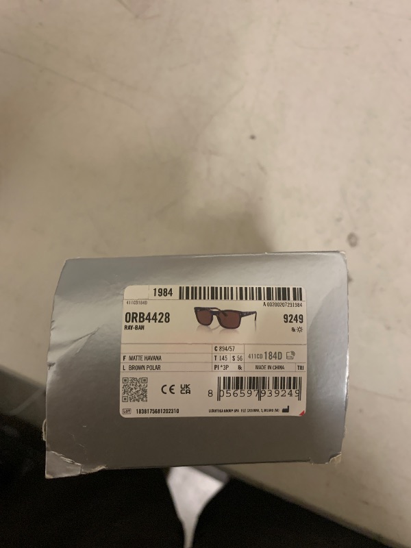 Photo 1 of Ray-Ban RB4428 894/57 56MM Havana/Brown Polarized Square Sunglasses for Men for Women