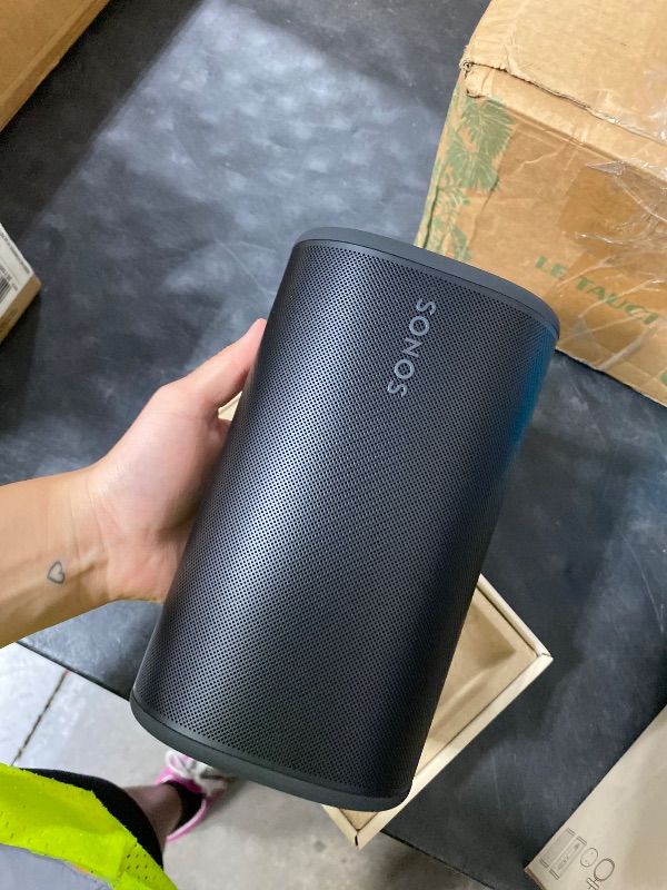 Photo 1 of Sonos Play - Portable Bluetooth Speaker with WiFi, Alexa, 24-Hour Battery Life, Charging Base - Black