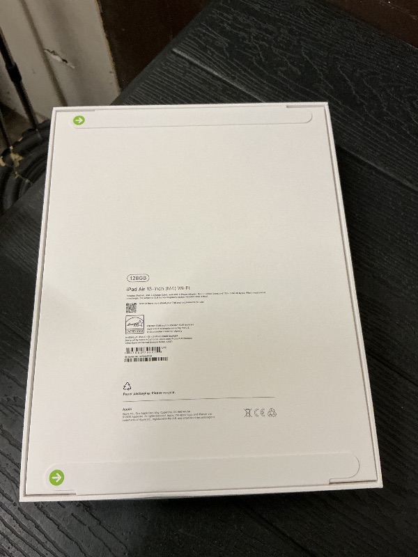 View 2 of Apple iPad Air 13-inch (M4): Liquid Retina Display, 128GB, 12MP Front/Back Camera, Wi-Fi 7 with Apple N1, Touch ID, All-Day Battery Life — Starlight