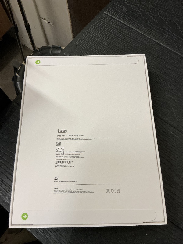 View 2 of Apple iPad Air 13-inch (M4): Liquid Retina Display, 256GB, 12MP Front/Back Camera, Wi-Fi 7 with Apple N1, Touch ID, All-Day Battery Life — Space Gray