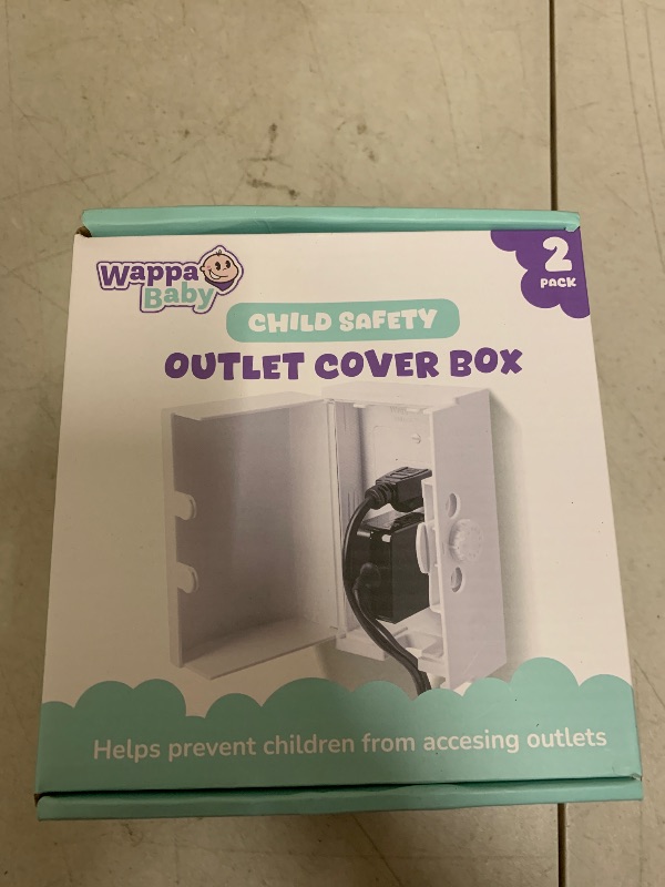 Photo 1 of Outlet Cover BOX Baby Proofing (2 Pack) Patented Dual-Lock for Much Better Toddler Proofing, Easier Operation, Simple 3 Step Install with Included Screws. Provides Extra Space Inside for Plugs (White)