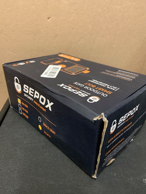 Photo 1 of SEPOX Silver Bluetooth Smart Lock for Gate, Fence & Garage