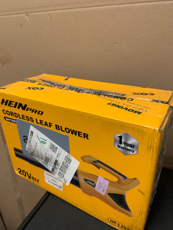 Photo 1 of HEINPRO Cordless Leaf Blower Compatible with Dewalt 20V Max Battery, 500CFM/150MPH Electric Leaf Blower Cordless, 5 Speed Modes, Battery Powered Blowers for Lawn Care, Yard (Tool Only)