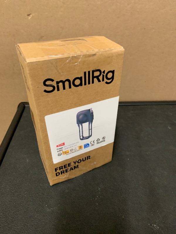 View 2 of SMALLRIG Cage for Insta360 X5 Accessories, Aluminum Alloy Protective Case for Insta360 x5 with Quick Release, Built-in Cold Shoe Mounts & 1/4" Threads, with Silicone Lens Guard Cap - 5195