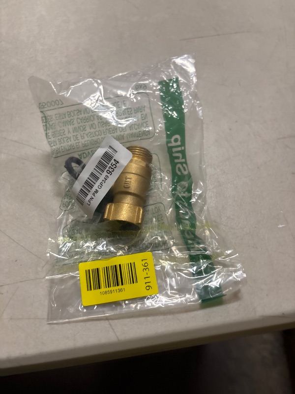 Photo 1 of Cekwiet Full Flow Garden Hose Shut Off Valve, Heavy Duty 3/4 Inch Heavy-Duty Brass Ball Valve with 360° Rotatable Swivel Joint, Full Flow Water Hose Connector