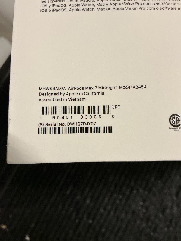 Photo 1 of Apple AirPods Max 2 Wireless Over-Ear Headphones, Active Noise Cancellation, Adaptive Audio, Personalized Spatial Audio, Live Translation, Bluetooth Headphones for iPhone – Midnight