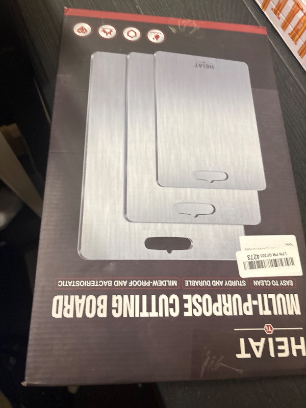 Photo 1 of Pure Titanium Cutting Board Set of 3, Titanium Cutting Boards for Kitchen,Dishwasher Safe
