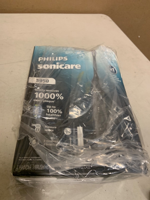 Photo 1 of Philips Sonicare 5950 Rechargeable Electric Toothbrush, 2 Brush Head, Black