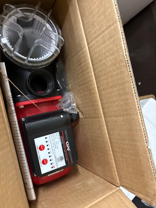 Photo 1 of CIPU 1/2 HP Pool Pump with Timer, 3120 GPH Above Ground Pool Pump with Filter Basket and Hose Adapters, 115V Self-Priming Pool Filter Pump Replacement for Sand Filter Systems