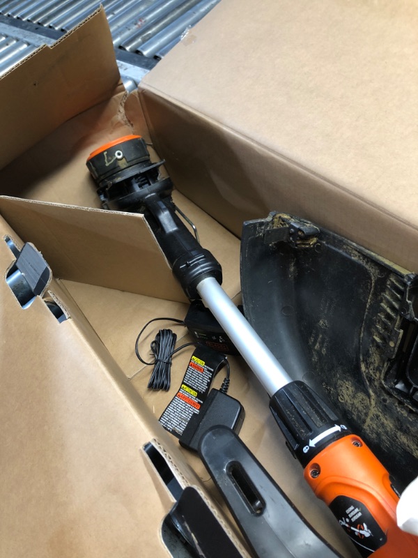 View 3 of ***STOCK PHOTO FOR REFERENCE ONLY***Greenworks - 80V 17" Brushless String Trimmer with 2.0Ah Battery & Charger - Black/Green