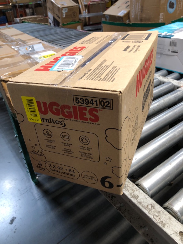 View 2 of ***FACTORY SEALED ***
Huggies Overnites Diapers Size 6, 84 Count (2 Packs of 42)