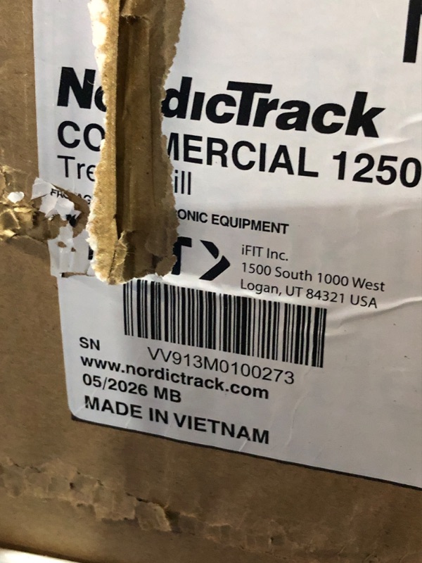 View 3 of ***TRUCK/TRAILER PICKUP ONLY***FACTORY SEALED *** NordicTrack Commercial 1250 Treadmill with iFIT