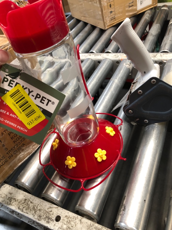 View 3 of ***DAMAGED - SEE NOTES/PICTURES***Perky-Pet Red Glass Hummingbird Feeder - 30 oz