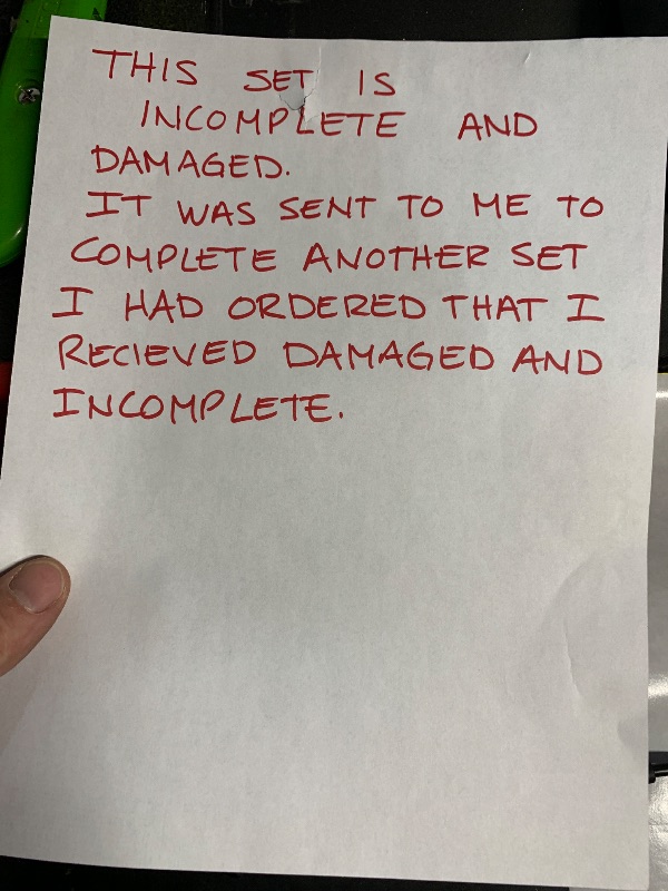 View 3 of ** PREVIOUS CUSTOMER LEFT NOTE STATING MISSING PIECES, UNKNOWN WHAT OR HOW MUCH. FOR PARTS **
Turosur Modern Nightstands Set of 2 with Charging Station & LED Light,Black