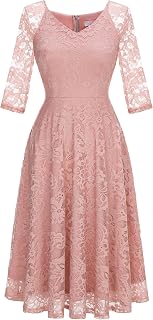 View 1 of ***STOCK PHOTO FOR REFERENCE ONLY*** Dressystar Long Sleeves Lace A Line Formal Wedding Guest Dresses L
