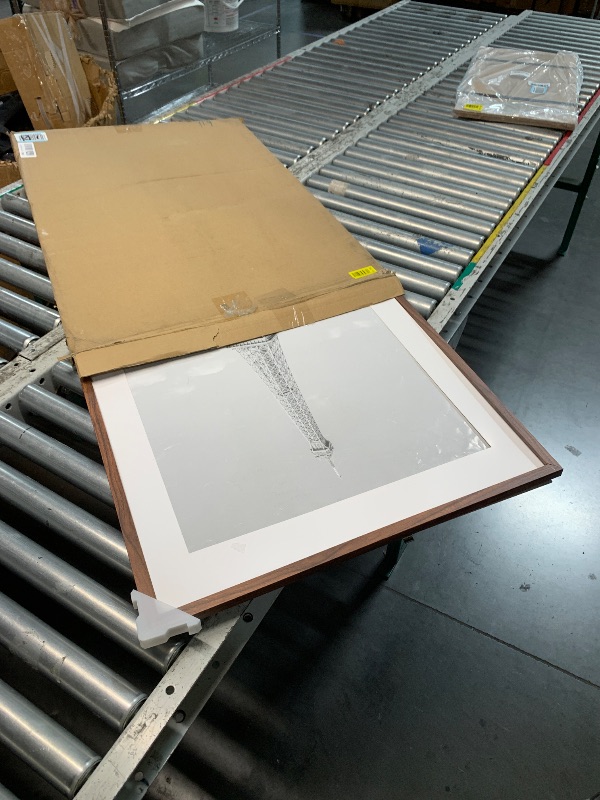 View 2 of ***MISSING PARTS***  - MISSING PLASTIC/GLASS
upsimples 24x36 Poster Frame, Wall Decor Picture Frames, Brown 1 Pack