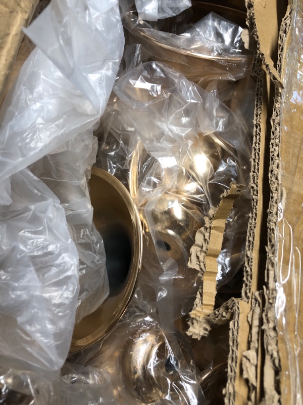View 3 of *** NO HARDWARE *** 
Unittype Wedding Centerpieces - 20 Pcs Crystal Flower Stand, Gold