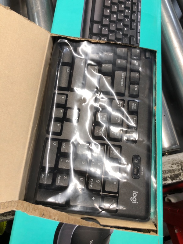 View 2 of ***FACTORY SEALED - OPENED FOR INPSECTION***Logitech MK270 Full Size Wireless Keyboard and Mouse Combo - Black