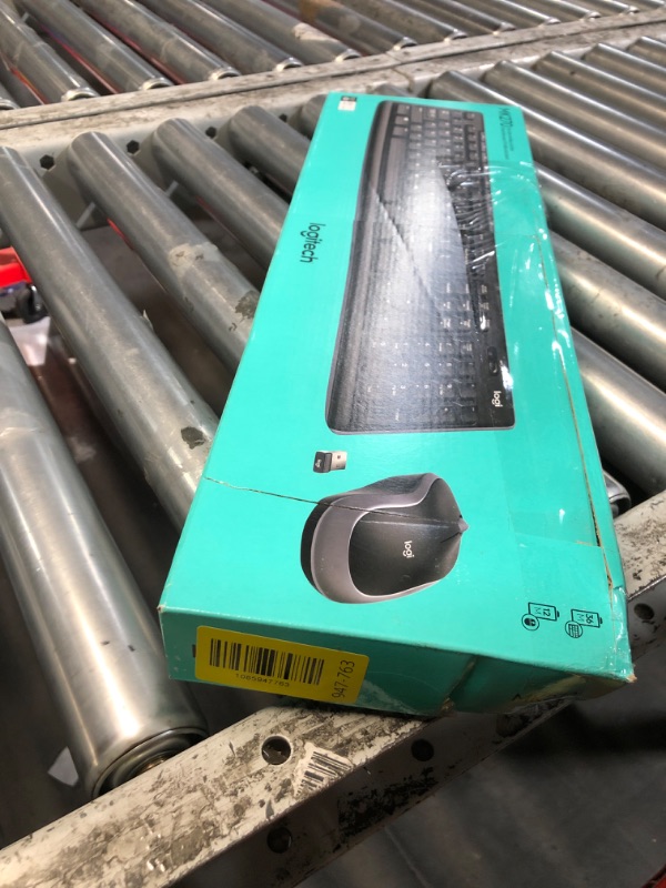 View 3 of ***FACTORY SEALED - OPENED FOR INPSECTION***Logitech MK270 Full Size Wireless Keyboard and Mouse Combo - Black