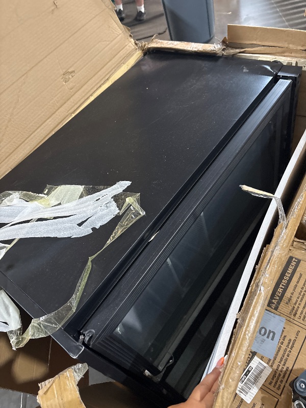 View 2 of ***BROKEN HINGE/DOOR*** VEVOR Back Bar Cooler, 7.4 Cu.Ft Commercial Beverage Refrigerator, Under Counter Bar Fridge with 2 Glass Doors, LED Lighting, Shelves, Low-E Glass Display Cooler for Beer, Soda, Wine, DrinksI ***ALLOW UPRIGHT FOR 24 Hrs BEFORE USE*