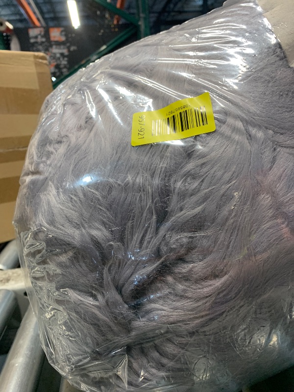 View 2 of ***STOCK PHOTO FOR REFERENCE ***Super Area Rugs Ultra Soft & Fluffy Faux Sheepskin Rug, Teal 4 x 6 Feet Sheepskin Carpet for Bedroom Living Room