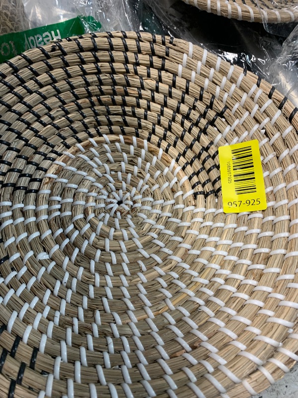 View 2 of ***STOCK PHOTO FOR REFERENCE ***YGT EXIM Woven Wall Basket Decor - Woven Bowls Trays Hanging Baskets Indoor Bowl For Home Wall Art.Rustic Durable Structured Boho Decorations. Different Solo Gift Products