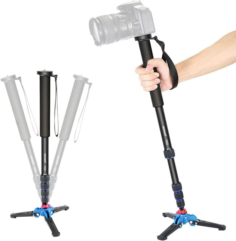 View 1 of ***SEE NOTES*** NEEWER Extendable Camera Monopod with Detachable and Foldable Stand Base