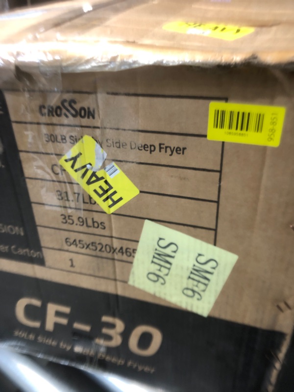 View 2 of ****USED UNKOWN MISSING PIECE*****
CROSSON 30Lbs Dual Tank Electric Commercial Deep Fryer