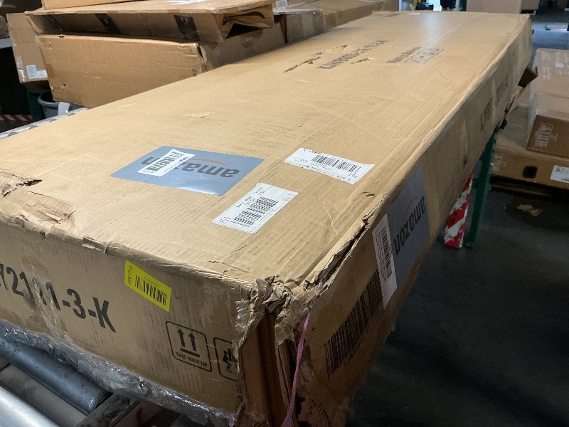 View 2 of **LARGE BOX - TRUCK/TRAILER PICKUP RECOMMENDED**KISLOT Upholstered Wood Bed Frame, King, Oat