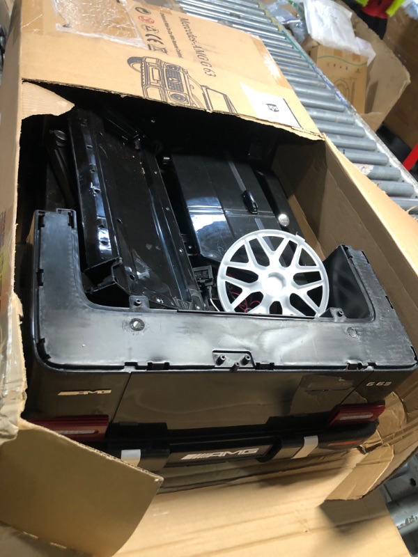 View 2 of ****PARTS ONLY****
ELEMARA Licensed Mercedes-Benz AMG G63 Ride on Toys,12V Ride on Car with Remote Control,Rechargeable Battery,Flickering Lights/LED Lights, Bluetooth,Music & Horn, Soft Start, Low Battery Prompt,Black