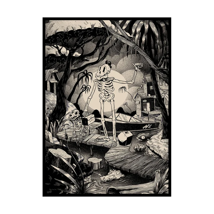 ***TRUCK/TRAILER PICKUP ONLY*** DUDES FACTORY Art Screen-printed on Handmade Paper (292 Pcs)