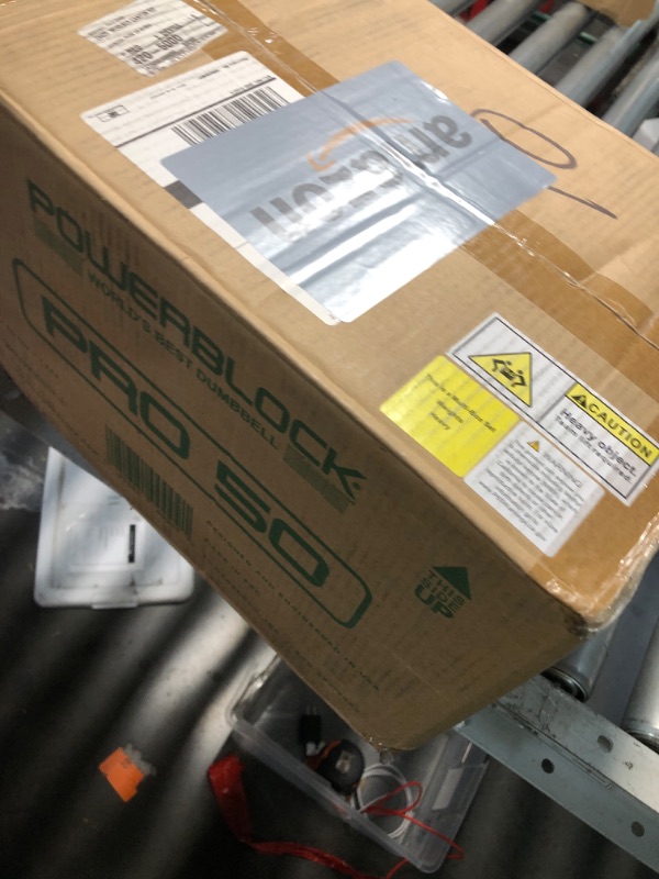View 2 of ***FACTORY SEALED - OPENED FOR INSPECTION***PowerBlock Pro 50 Adjustable Dumbbells, Sold in Pairs, 5-50 lb.