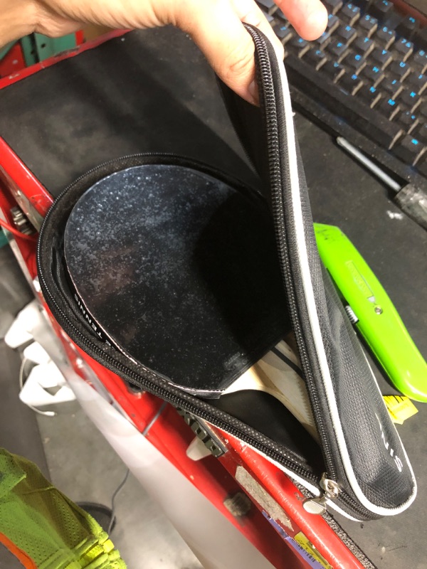 View 2 of ***STOCK PHOTO FOR REFERENCE ONLY***
JOOLA Carbon X Pro Performance Ping Pong Paddle - Ergonomic Grip Handle & Pro Friction Technology - ITTF Approved - Ping Pong Racket for Advanced Control & Speed - Table Tennis Racket - Red