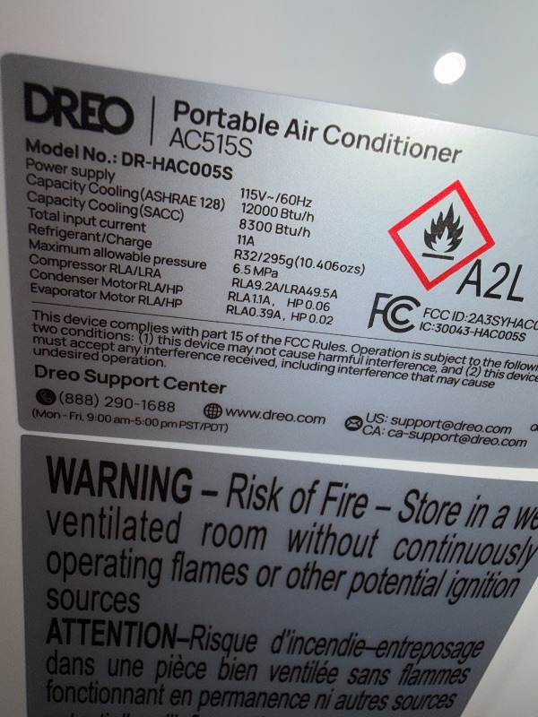 View 6 of ****MISSING PARTS FOR THE WINDOWN KIT ***** DREO 12000 BTU Portable Air Conditioner