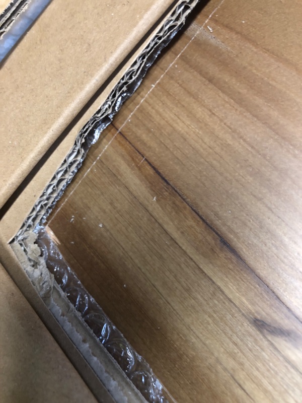 View 3 of ***DAMAGED - SEE NOTES/PICTURES*** Wnutrees 43" Farmhouse Solid Wood Bench, Narrow Long Seat, White