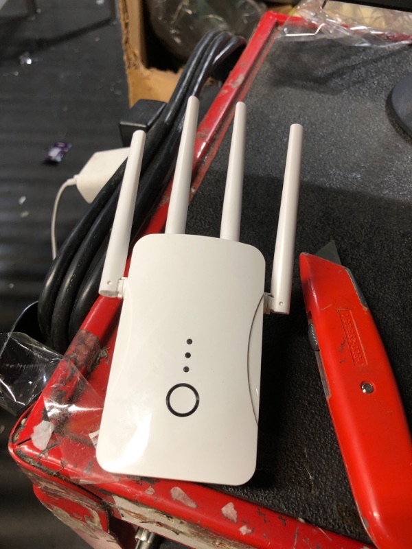 View 2 of ***STOCK PHOTO FOR REFERENCE ONLY***ZMISDRI 2026 New WiFi Extender, WiFi Booster 1200Mbps Dual Band