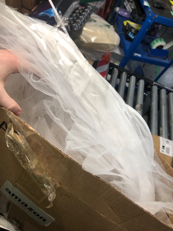 View 2 of ***SEE NOTES FOR DETAILS***
AWSALE Full A-line 6 Hoop Crinoline Petticoat Underskirt for Women Wedding Dress WPT146 White